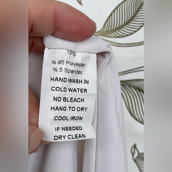 La Pateau Cyber Core Smoke Print V-Neck Mini Dress | Teal & Black size small - Picture 9 of 9